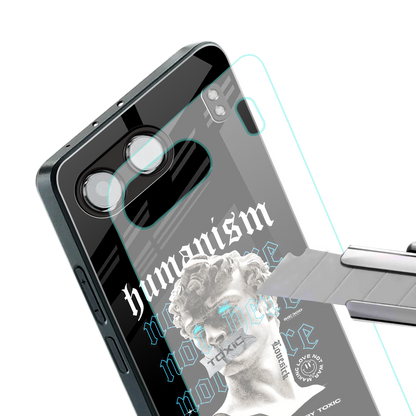 humanism not here back phone cover | glass case for oneplus nord 4