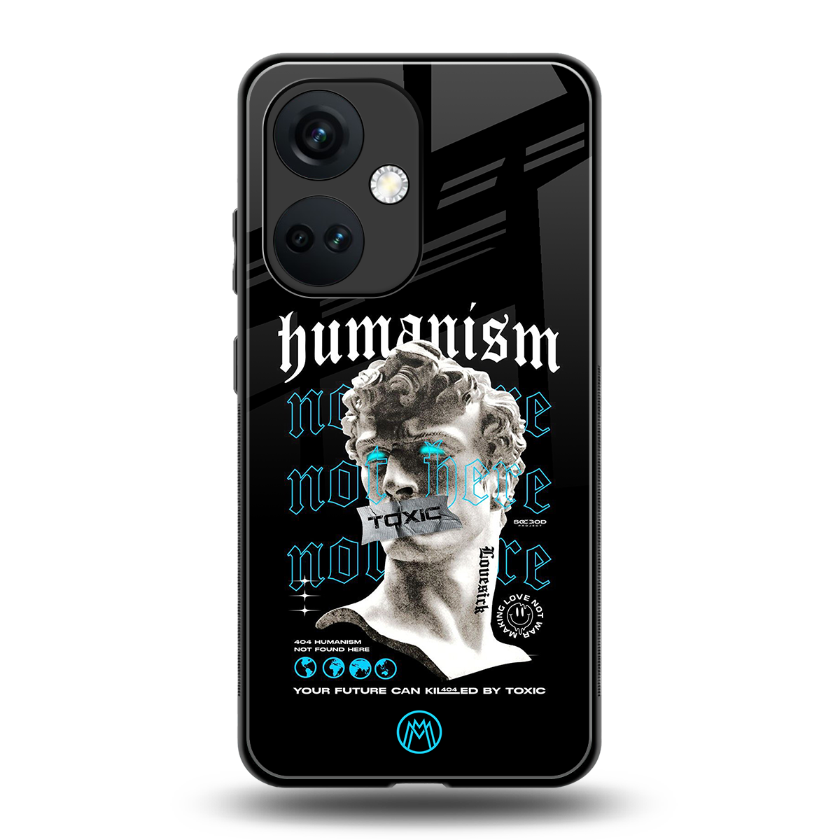 humanism not here back phone cover | glass case for oneplus nord ce 3