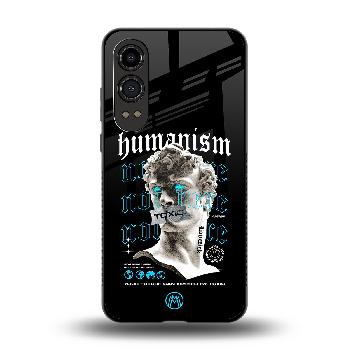humanism not here back phone cover | glass case for oneplus nord ce 4 lite
