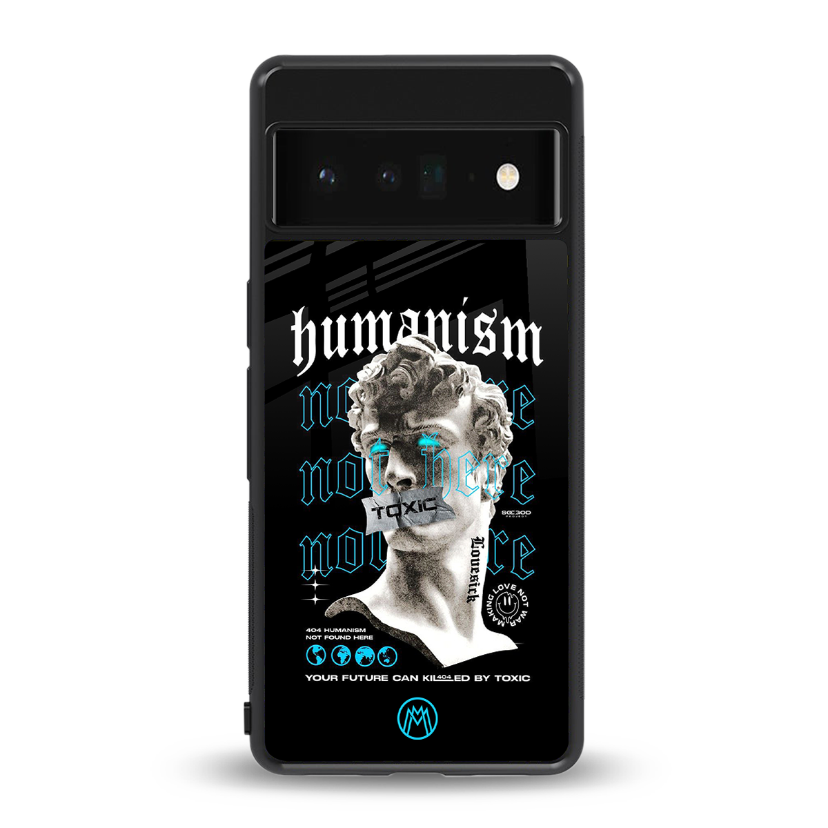humanism not here back phone cover | glass case for google pixel 6 pro