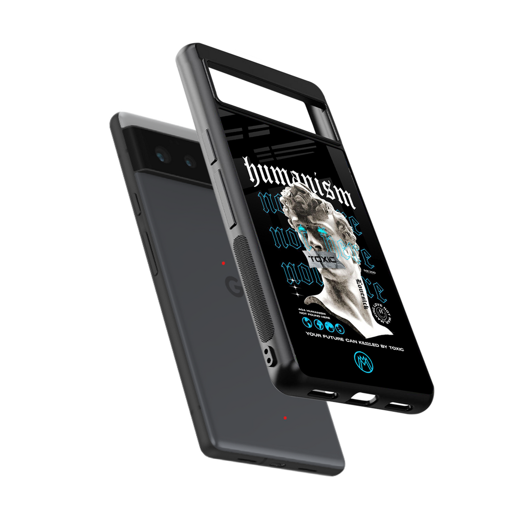 humanism not here back phone cover | glass case for google pixel 6