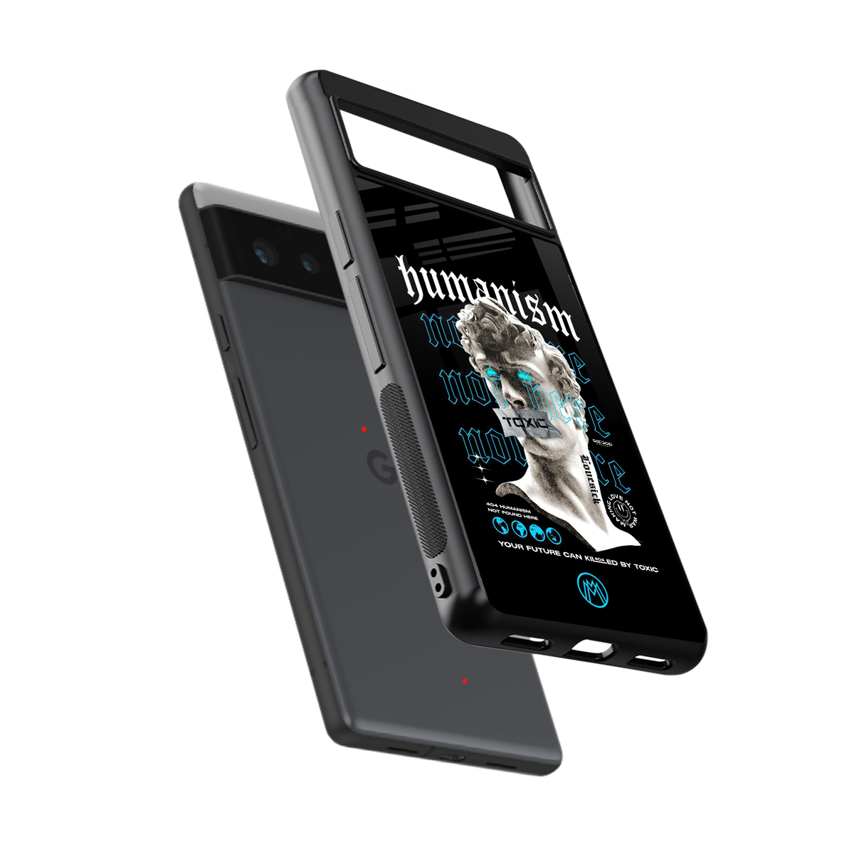 humanism not here back phone cover | glass case for google pixel 6
