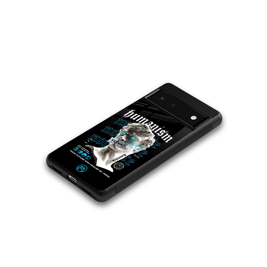 humanism not here back phone cover | glass case for google pixel 6