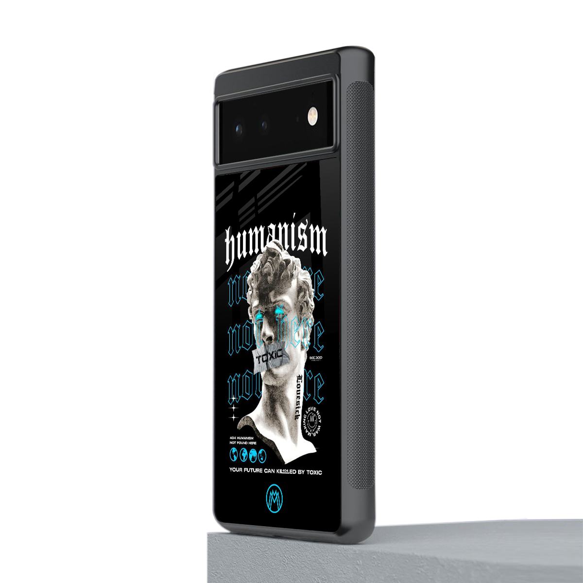 humanism not here back phone cover | glass case for google pixel 6