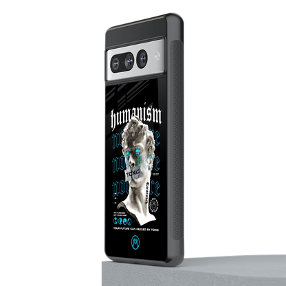 humanism not here back phone cover | glass case for google pixel 7 pro