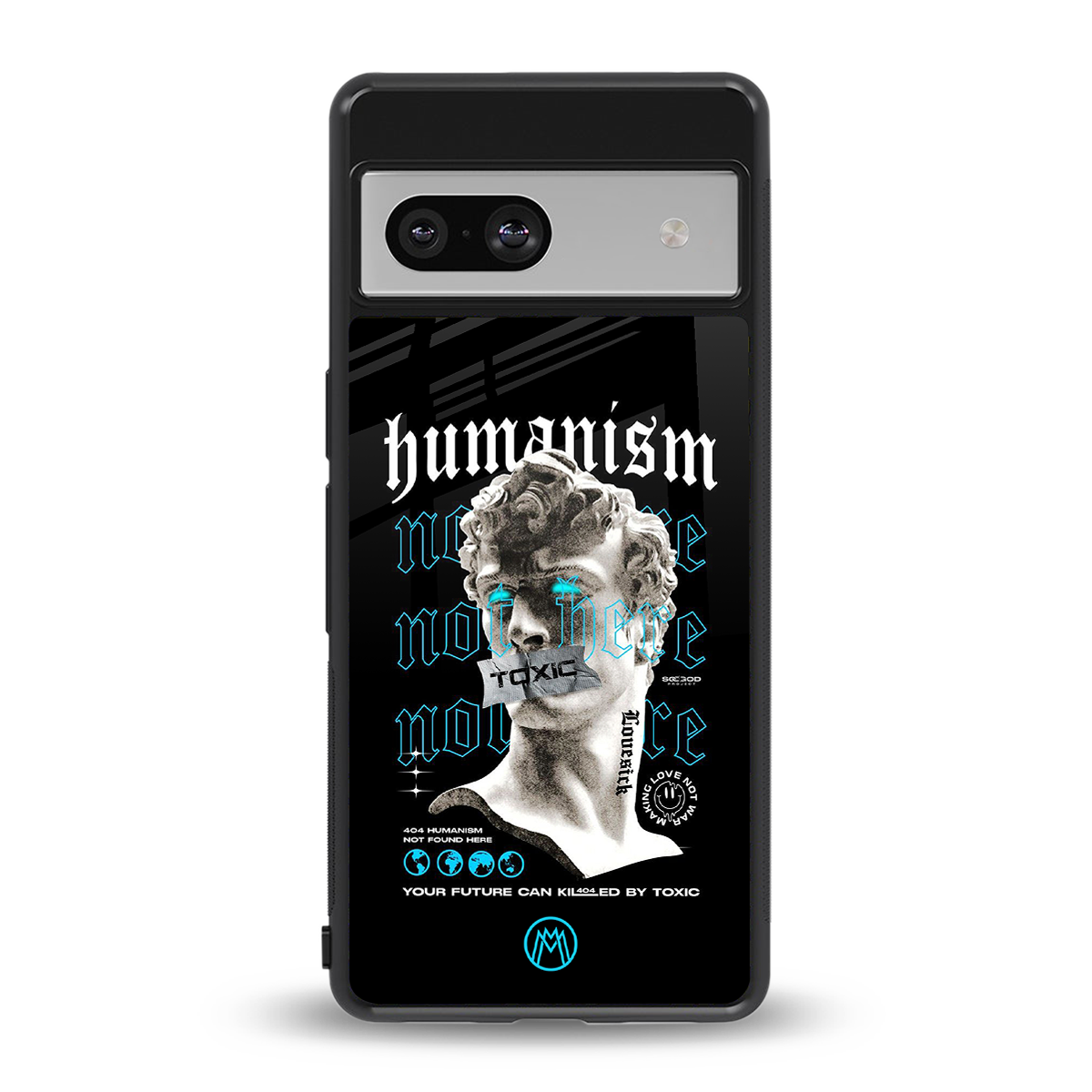 humanism not here back phone cover | glass case for Google Pixel 7A