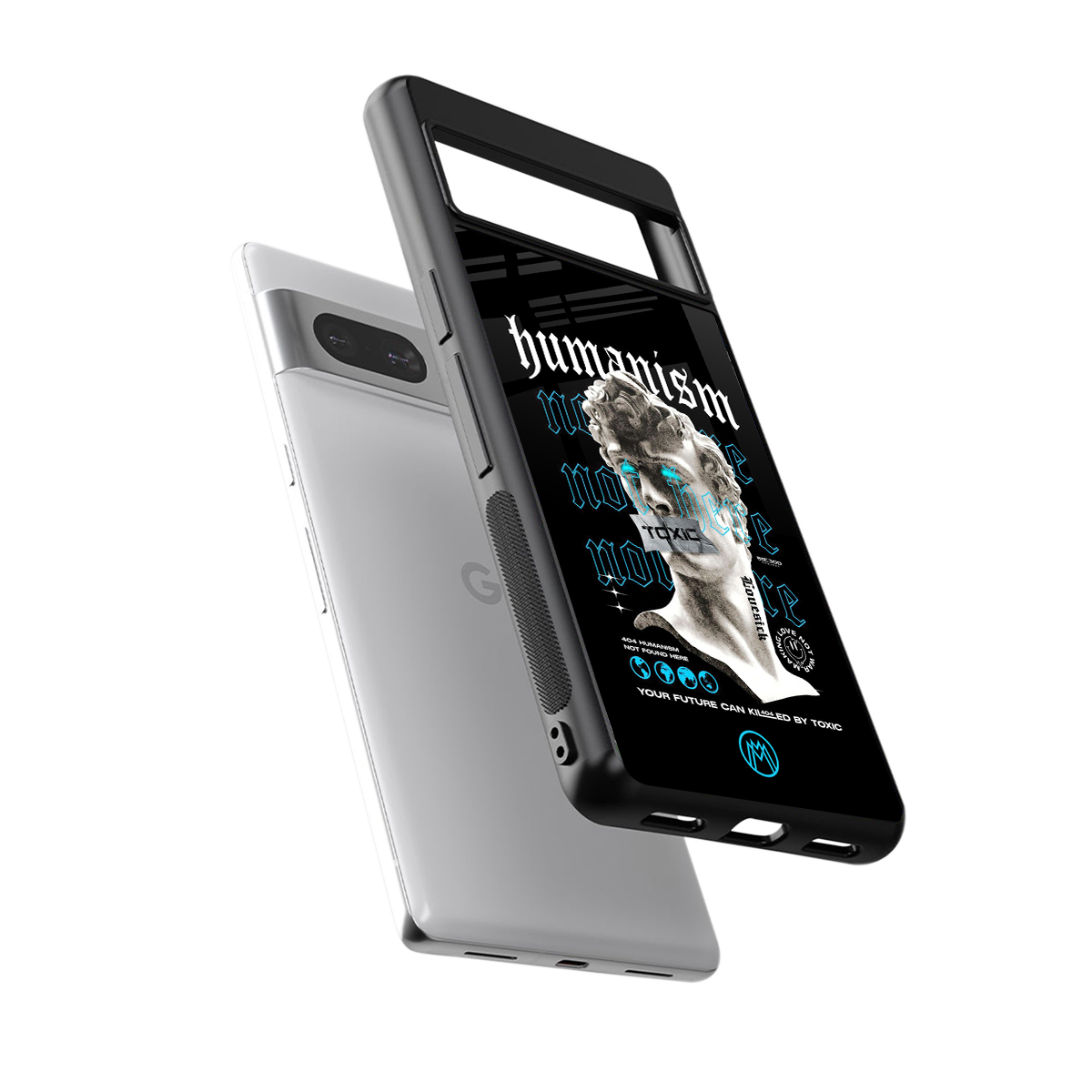 humanism not here back phone cover | glass case for Google Pixel 7A