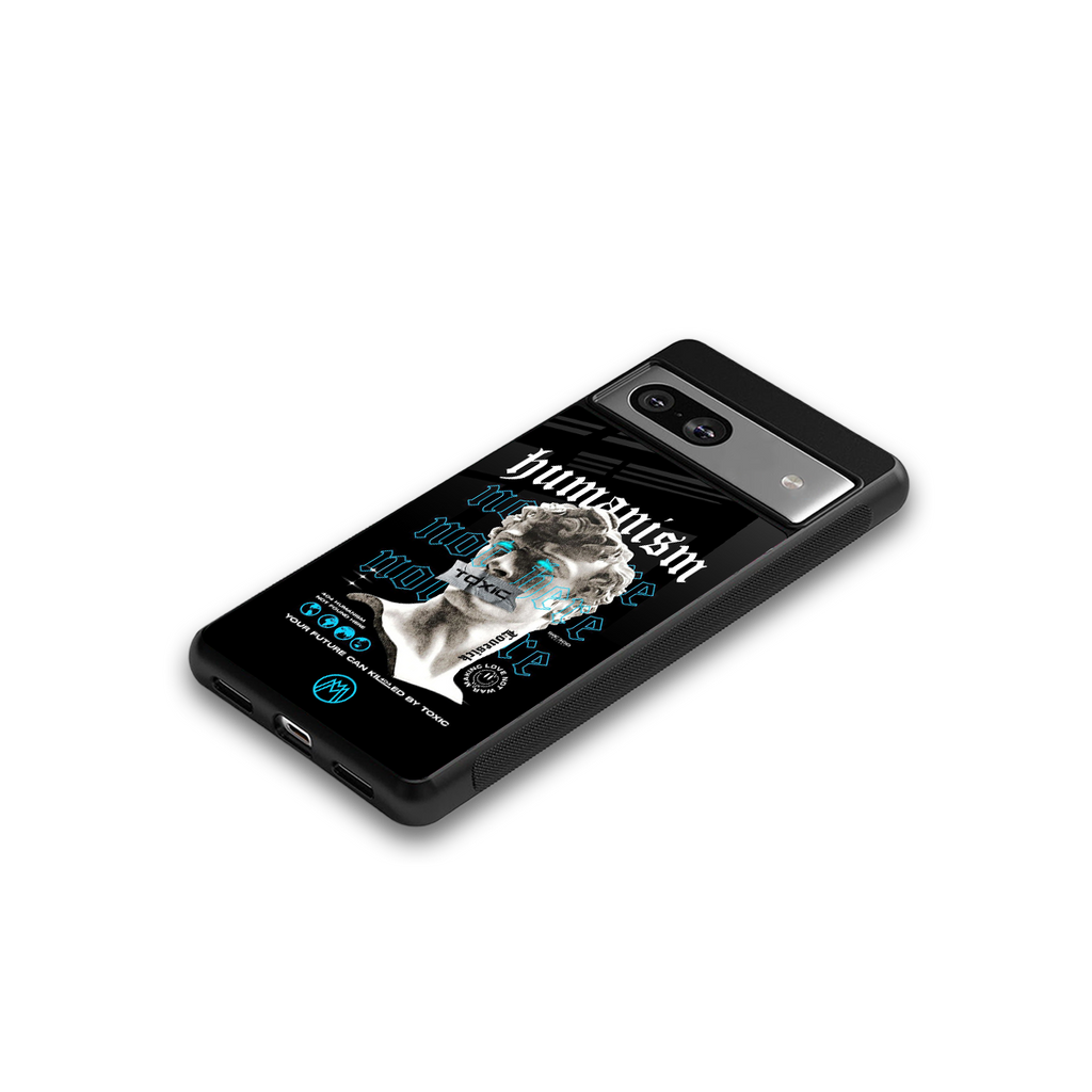 humanism not here back phone cover | glass case for Google Pixel 7A