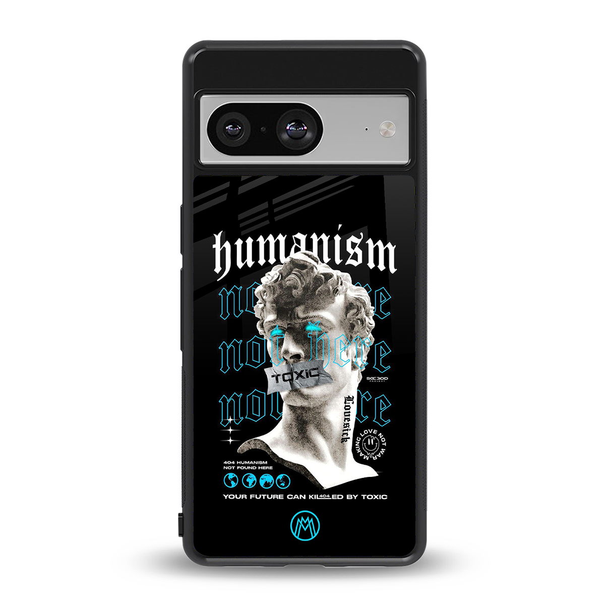 humanism not here back phone cover | glass case for Google Pixel 8