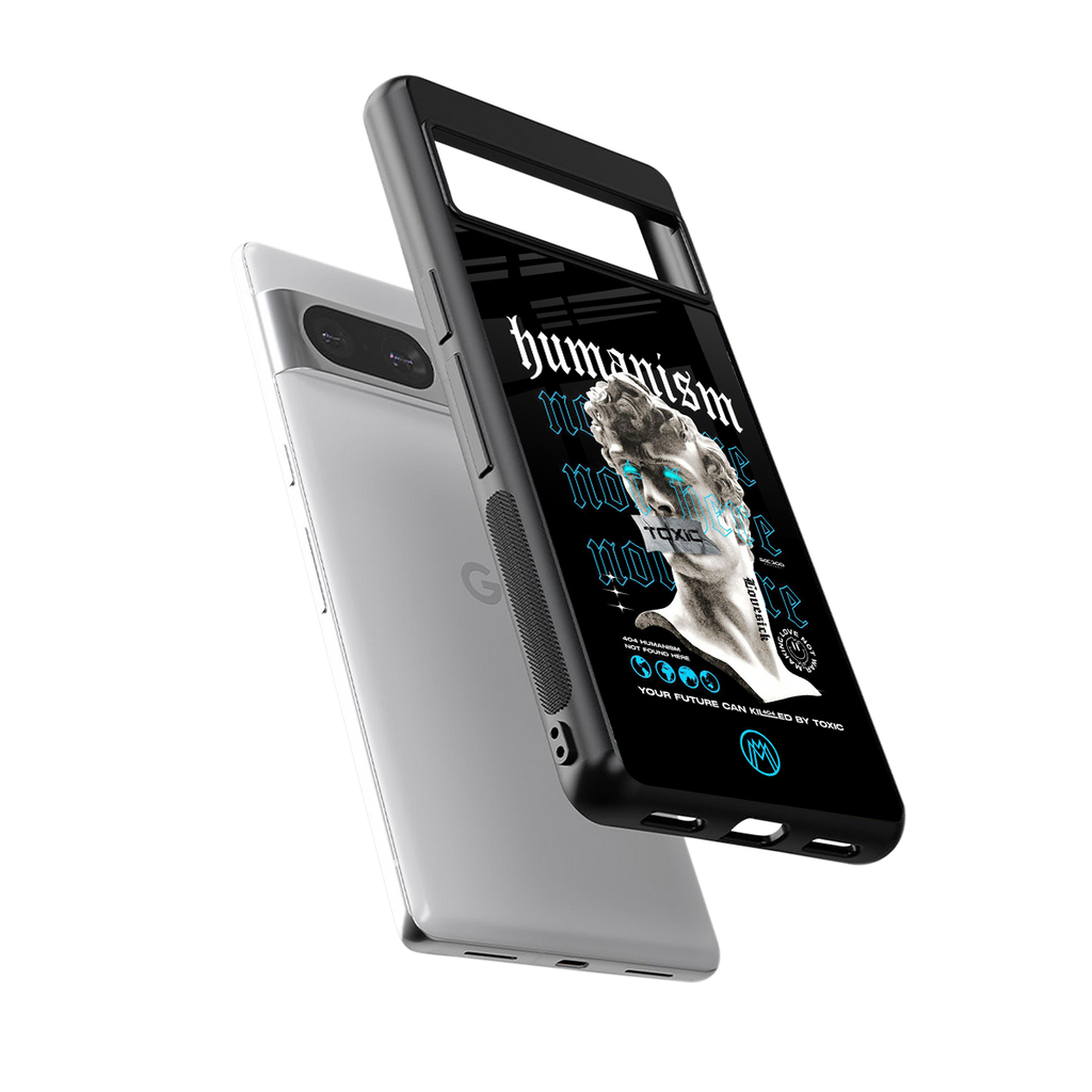 humanism not here back phone cover | glass case for Google Pixel 8