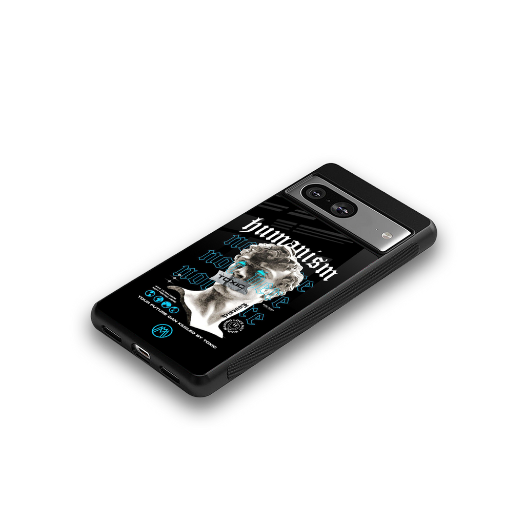 humanism not here back phone cover | glass case for Google Pixel 8