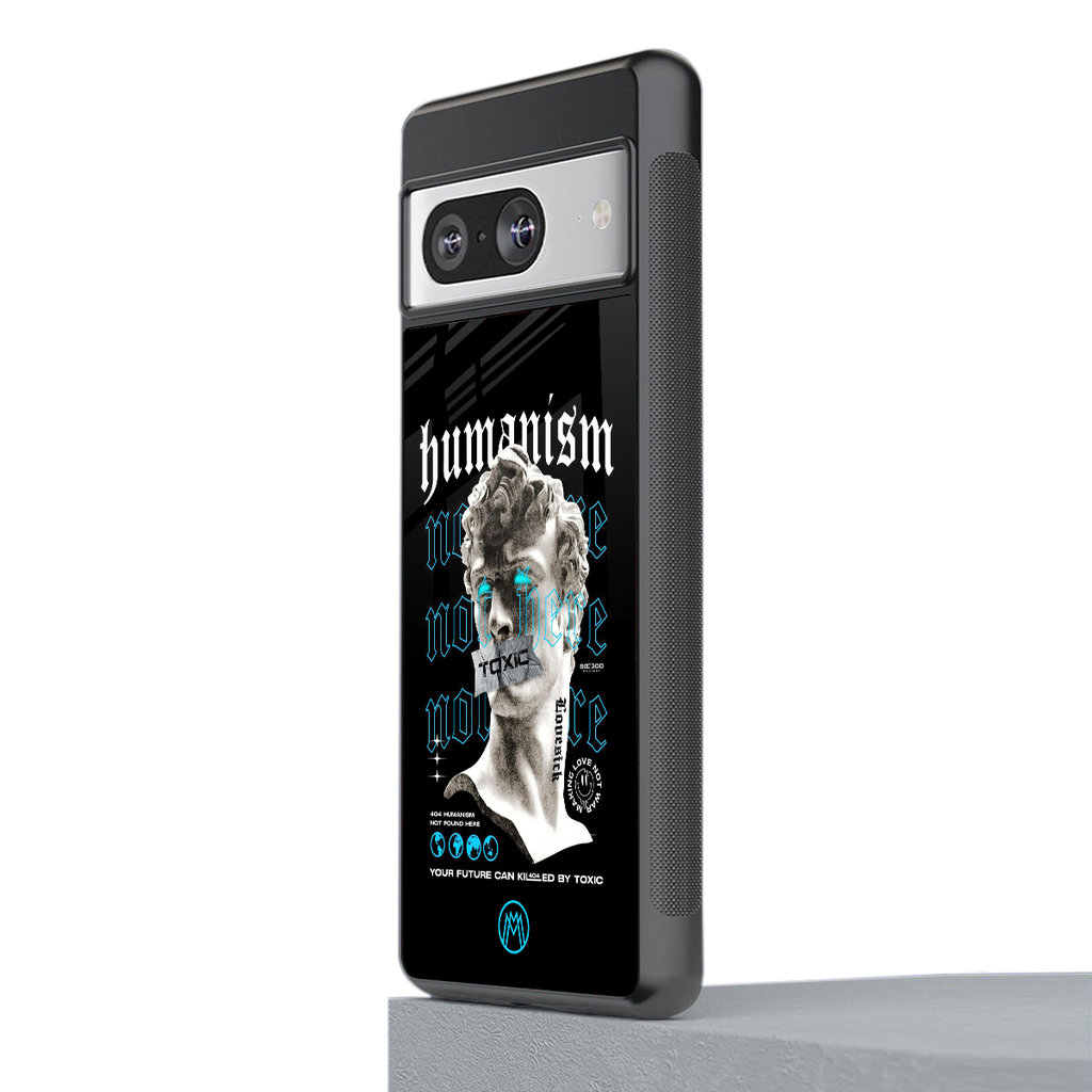 humanism not here back phone cover | glass case for Google Pixel 8