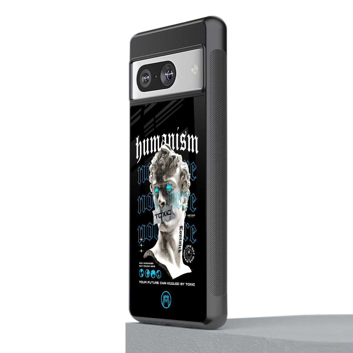 humanism not here back phone cover | glass case for Google Pixel 8