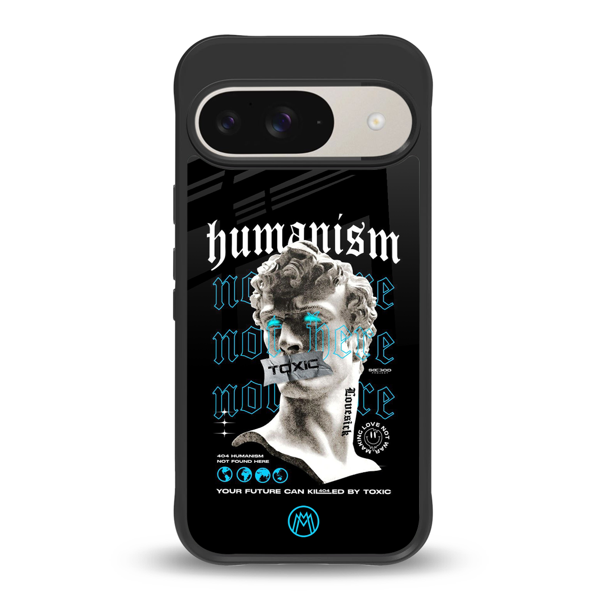 humanism not here back phone cover | glass case for google pixel 9
