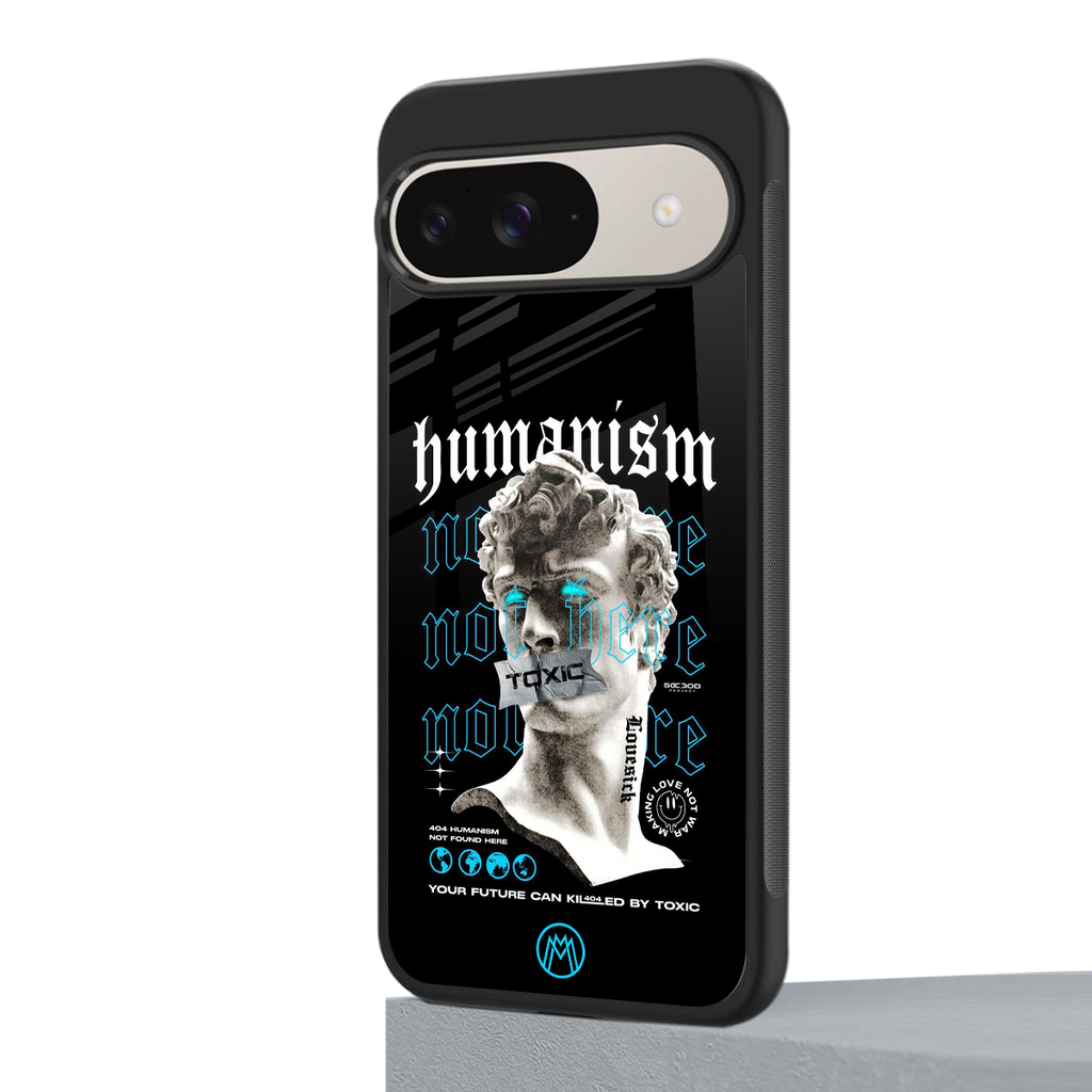 humanism not here back phone cover | glass case for google pixel 9