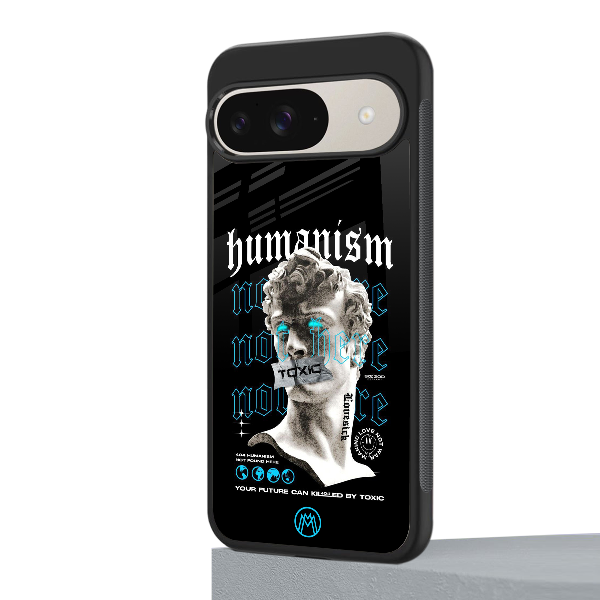 humanism not here back phone cover | glass case for google pixel 9