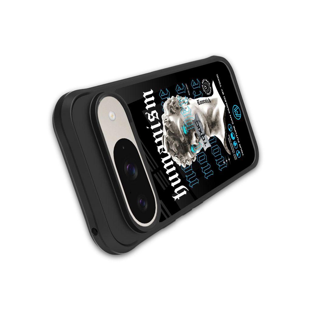 humanism not here back phone cover | glass case for google pixel 9