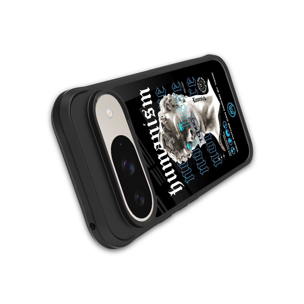 humanism not here back phone cover | glass case for google pixel 9