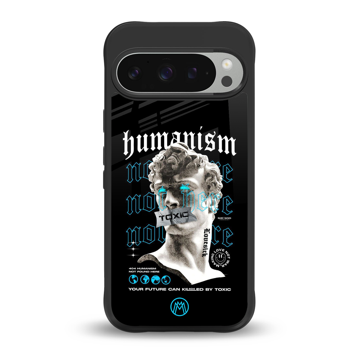 humanism not here back phone cover | glass case for google pixel 9 pro xl