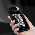 humanism not here back phone cover | glass case for google pixel 9 pro