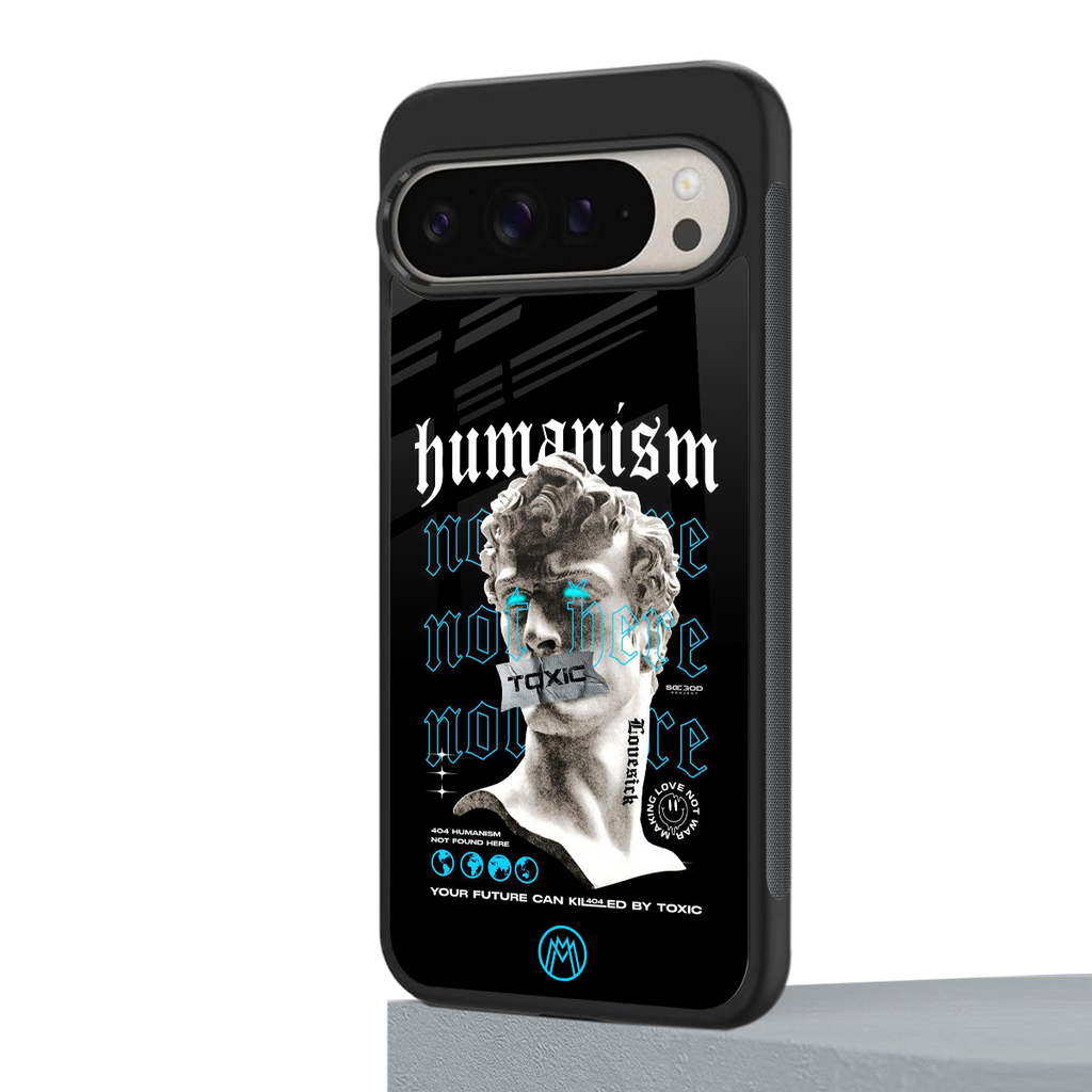humanism not here back phone cover | glass case for google pixel 9 pro xl