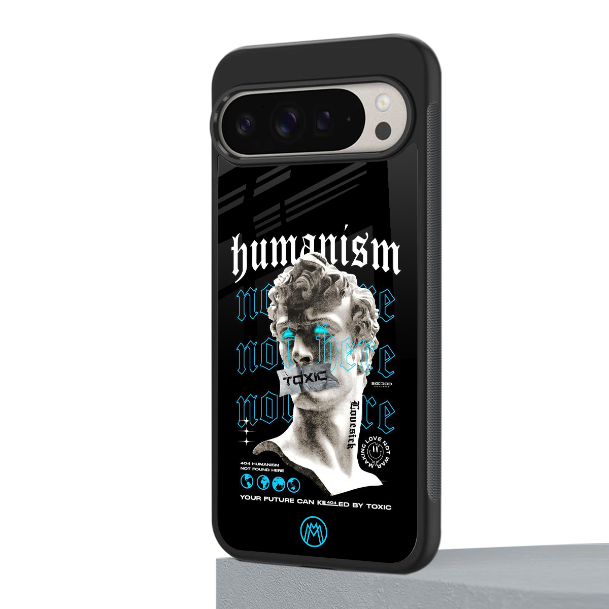 humanism not here back phone cover | glass case for google pixel 9 pro xl