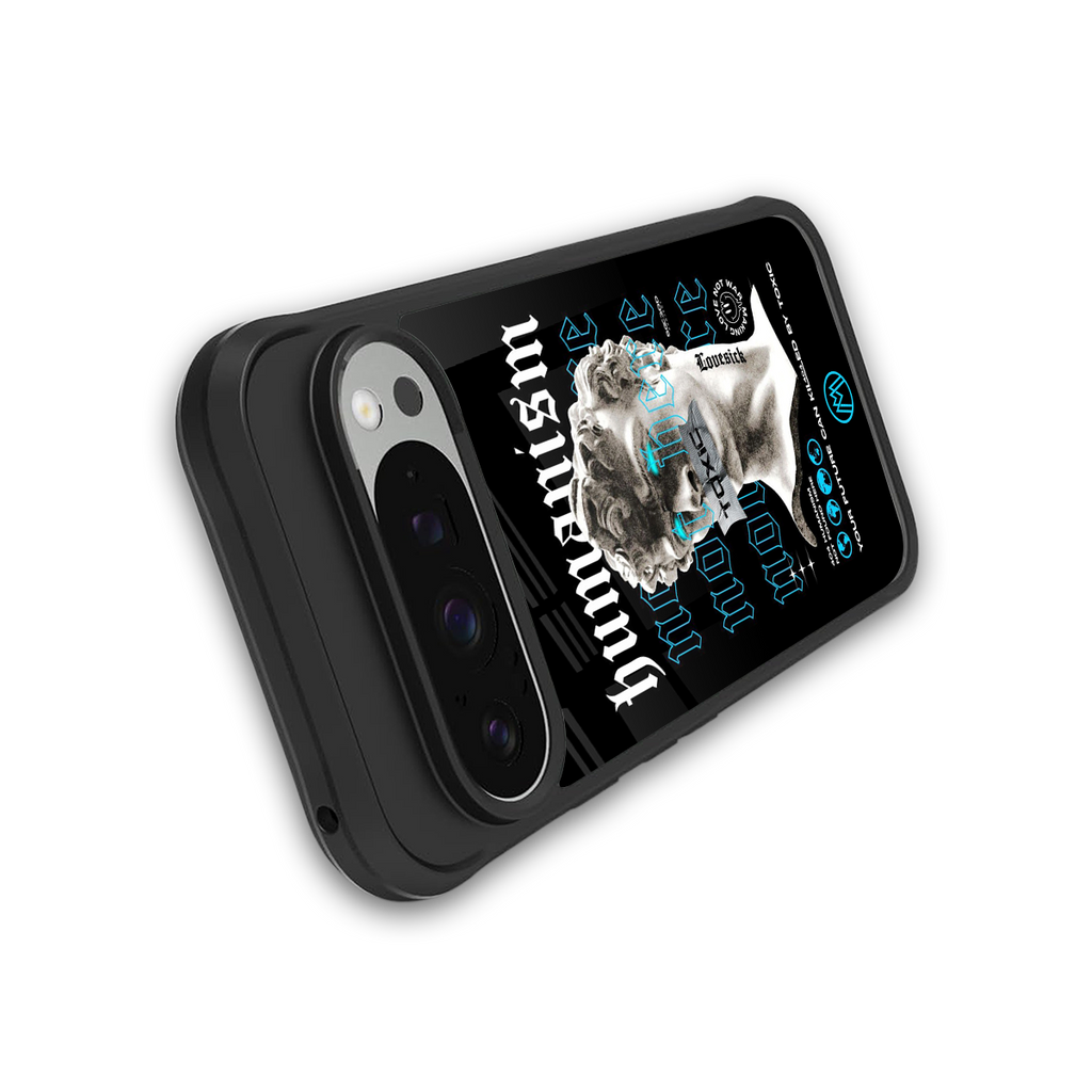 humanism not here back phone cover | glass case for google pixel 9 pro
