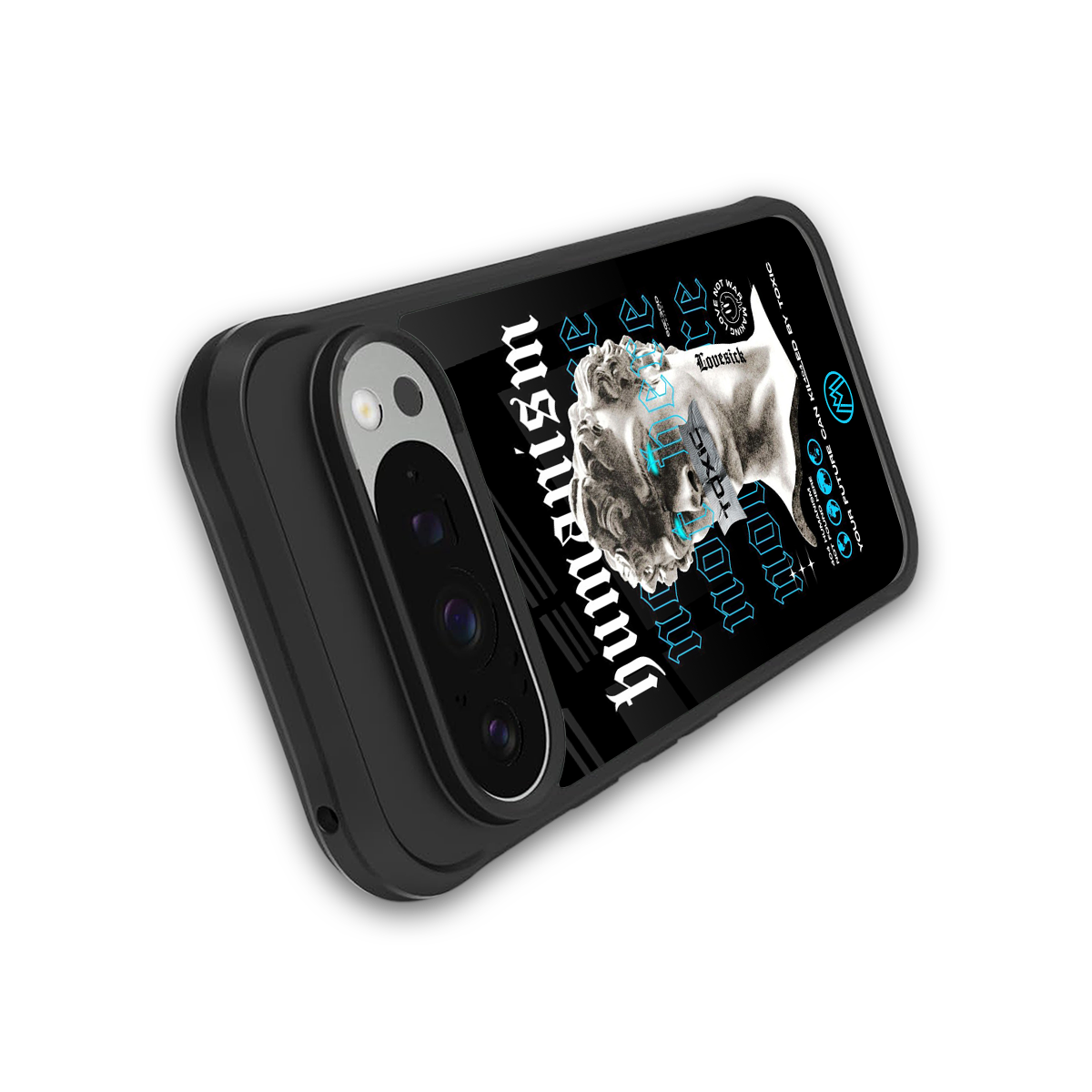 humanism not here back phone cover | glass case for google pixel 9 pro xl