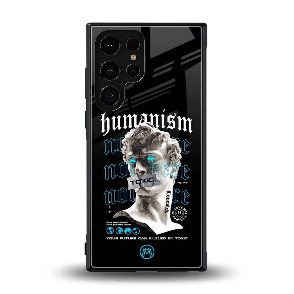 humanism not here back phone cover | glass case for samsung galaxy s23 ultra