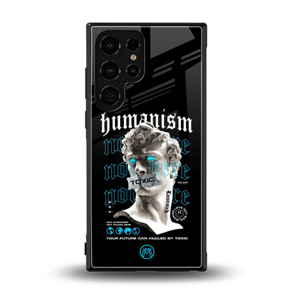 humanism not here back phone cover | glass case for samsung galaxy s23 ultra