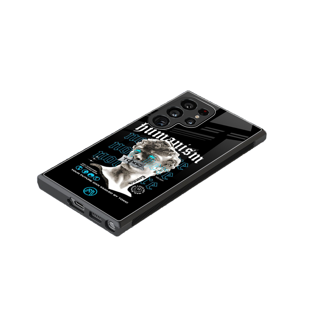 humanism not here back phone cover | glass case for samsung galaxy s23 ultra