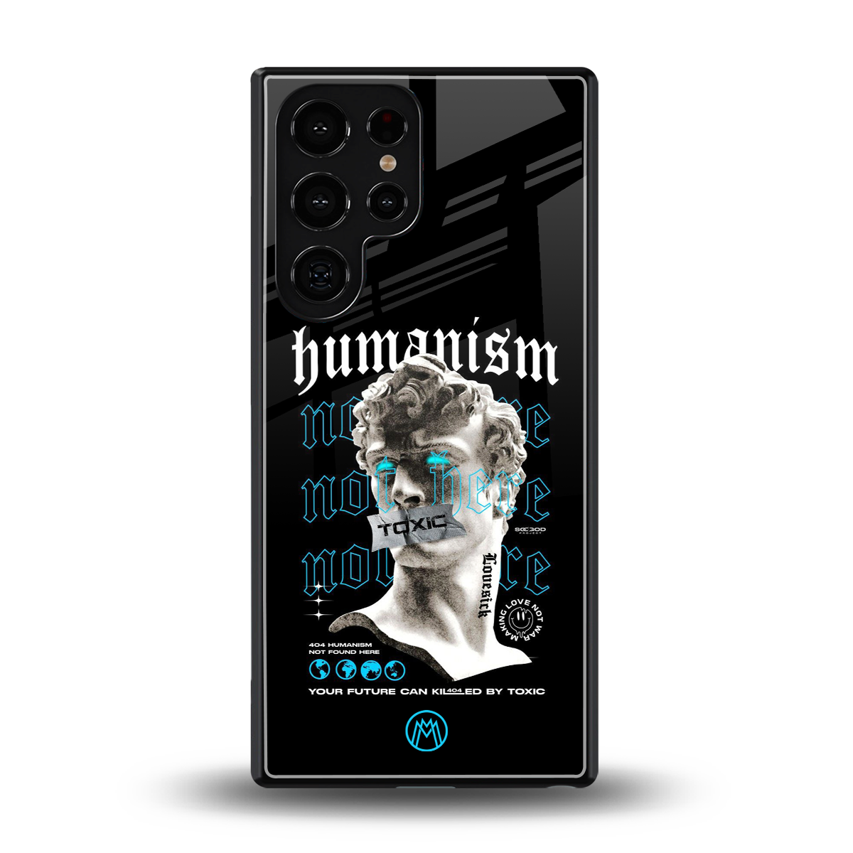 humanism not here back phone cover | glass case for samsung galaxy s25 ultra