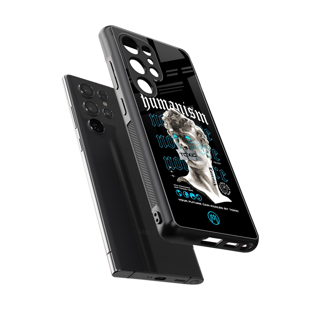 humanism not here back phone cover | glass case for samsung galaxy s25 ultra