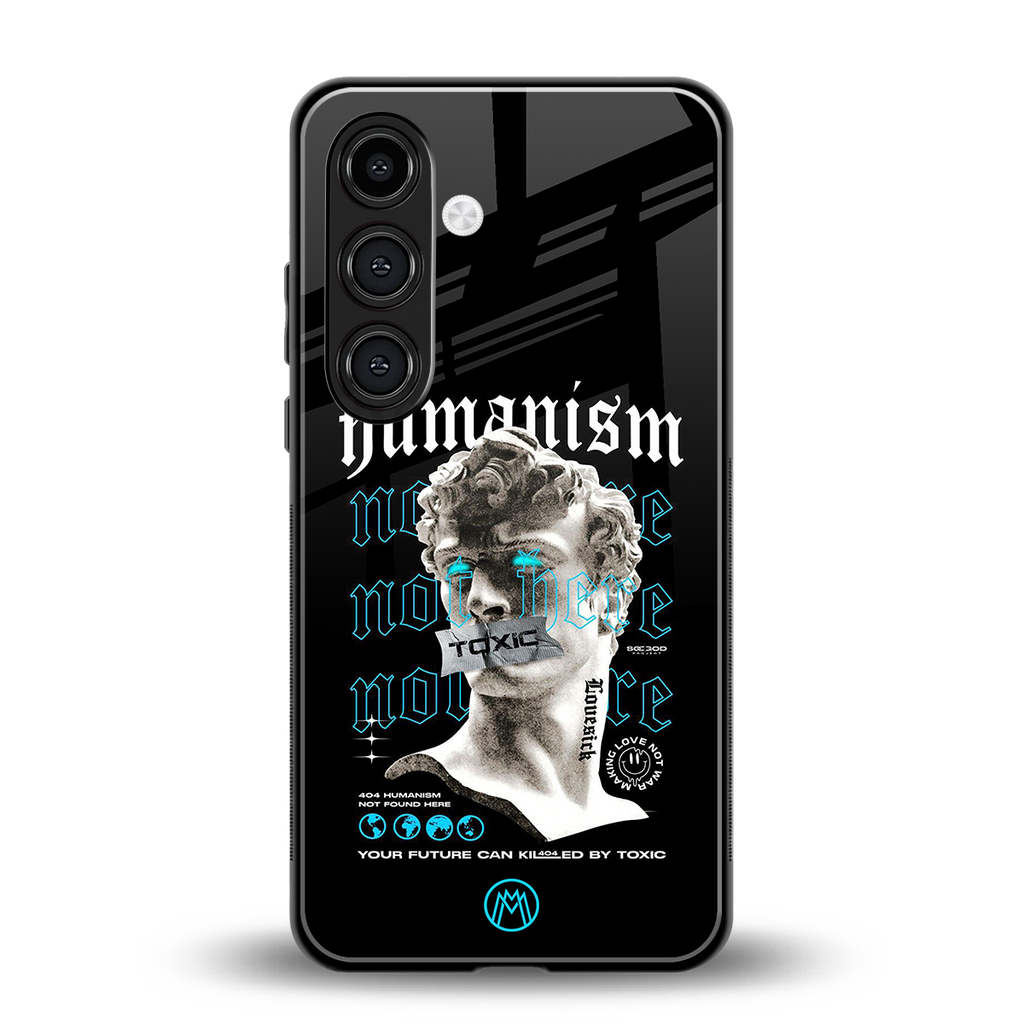 humanism not here back phone cover | glass case for samsung galaxy s24 plus