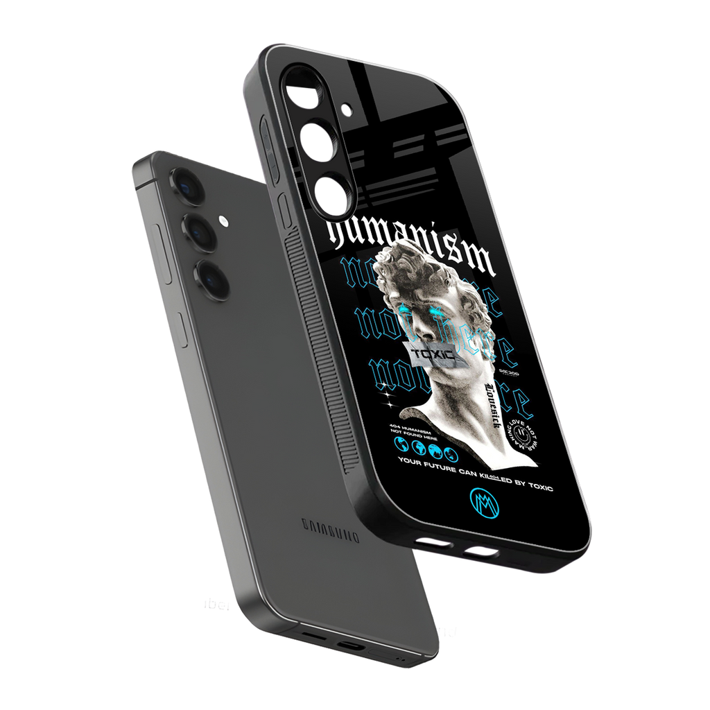 humanism not here back phone cover | glass case for samsung galaxy s23 plus