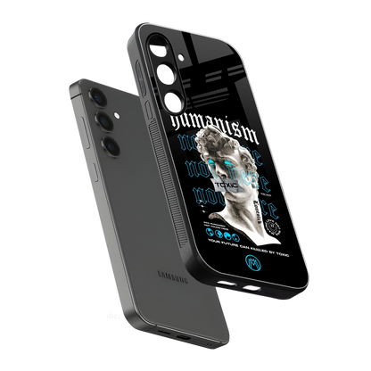 humanism not here back phone cover | glass case for samsung galaxy s23 plus