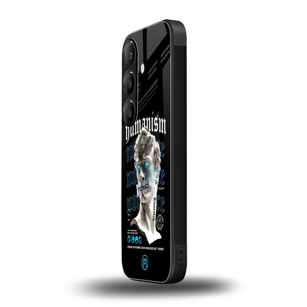 humanism not here back phone cover | glass case for samsung galaxy s24 fe