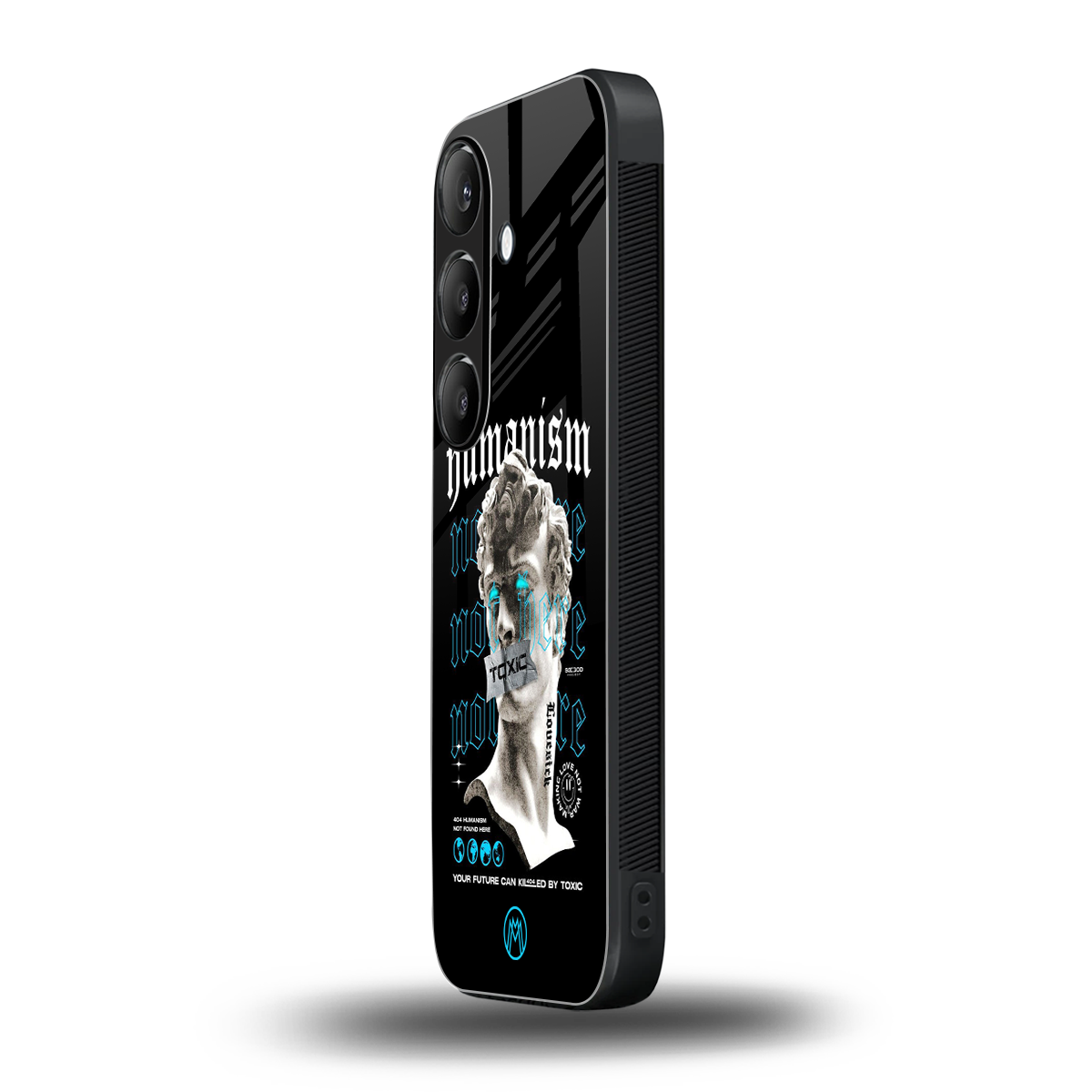 humanism not here back phone cover | glass case for samsung galaxy s24 plus