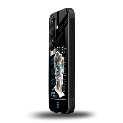 humanism not here back phone cover | glass case for samsung galaxy s24 plus