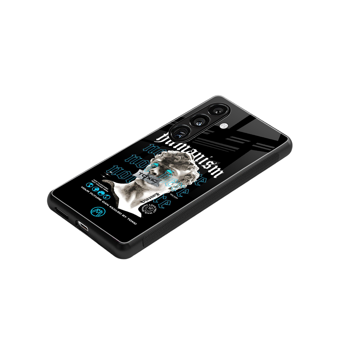 humanism not here back phone cover | glass case for samsung galaxy s23 plus