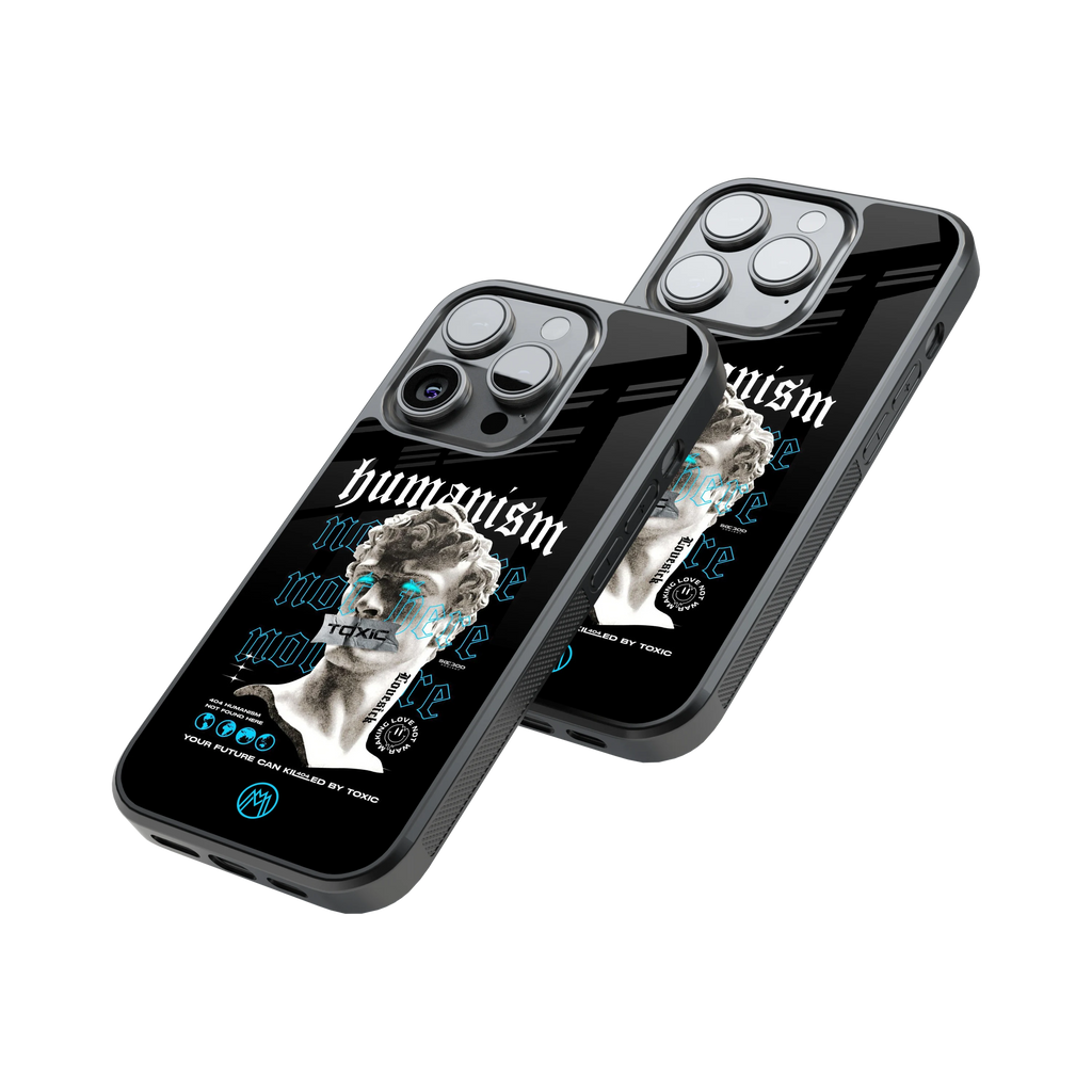 Protective Glass Back Phone Case Compatible with iPhone, Samsung, OnePlus, Pixel & More