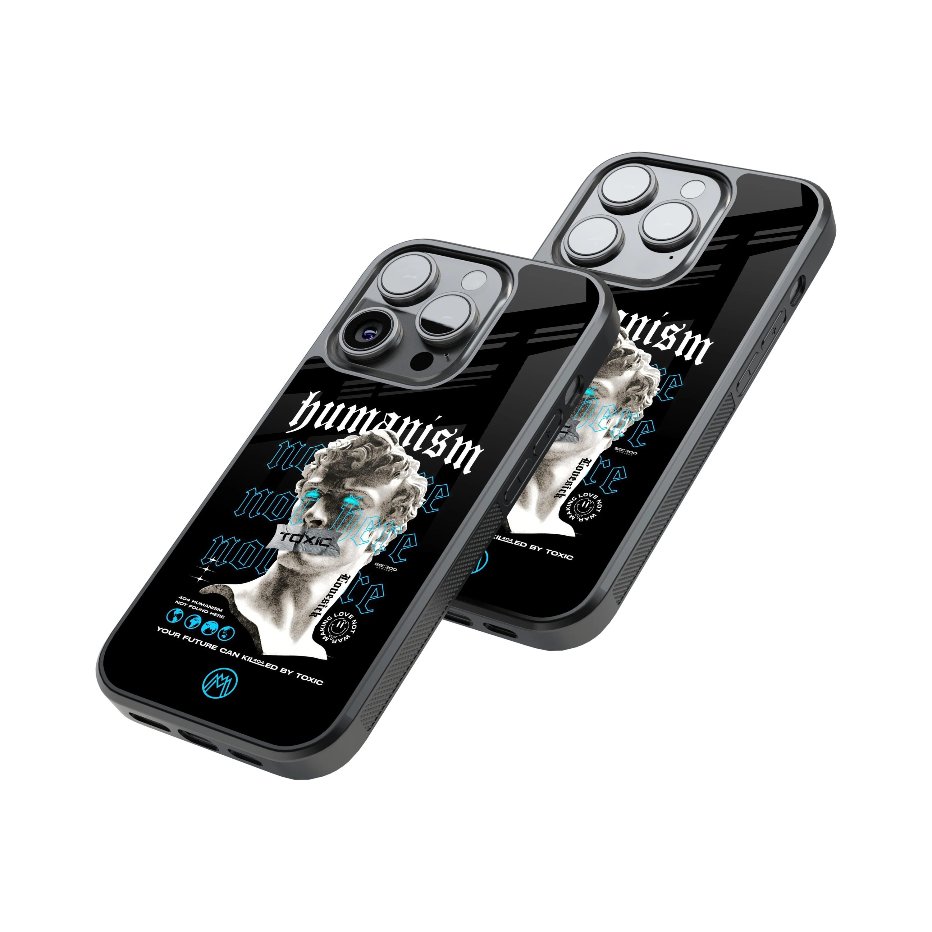 Protective Glass Back Phone Case Compatible with iPhone, Samsung, OnePlus, Pixel & More