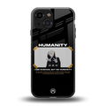 humans but no humanity back phone cover | glass case for iphone 13 mini