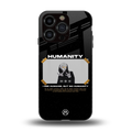 humans but no humanity back phone cover | glass case for iphone 13 pro