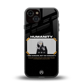 humans but no humanity back phone cover | glass case for iphone 13