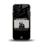 humans but no humanity back phone cover | glass case for iphone 13