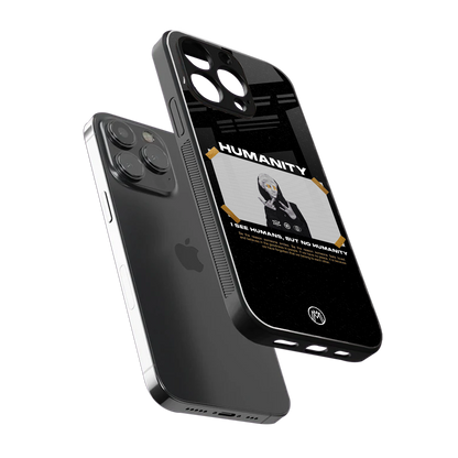 humans but no humanity back phone cover | glass case for iphone 14 pro max