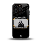humans but no humanity back phone cover | glass case for iphone 16 pro