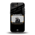 humans but no humanity back phone cover | glass case for iphone 16e