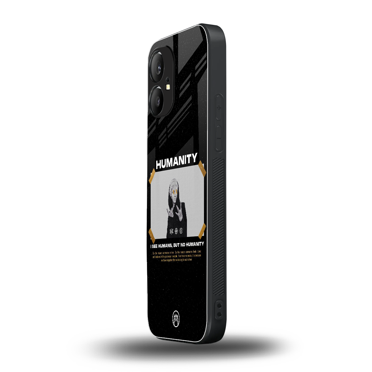 humans but no humanity back phone cover | glass case for nothing phone 1